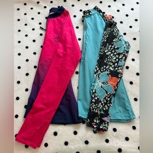 Two Loco Skailz exercise/jogging/active zip up shirts.